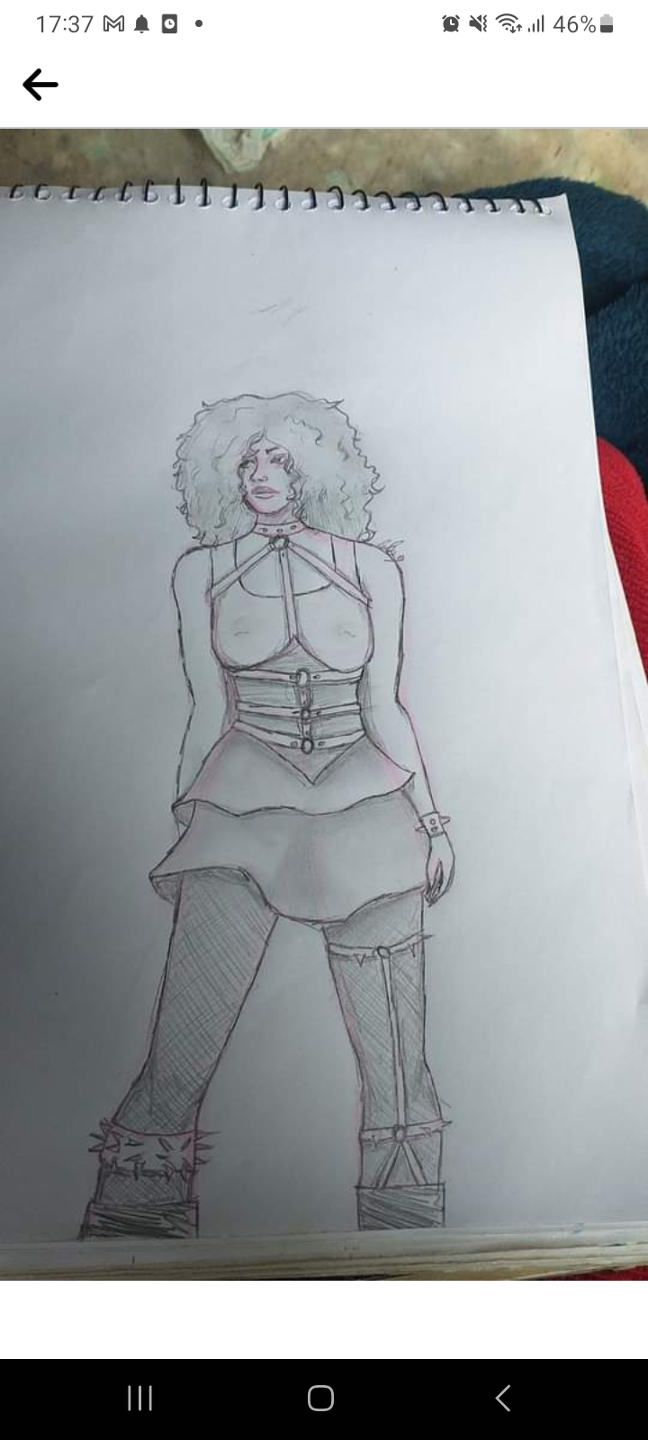 desenho menina punk